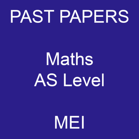 MEI AS Level Maths past papers